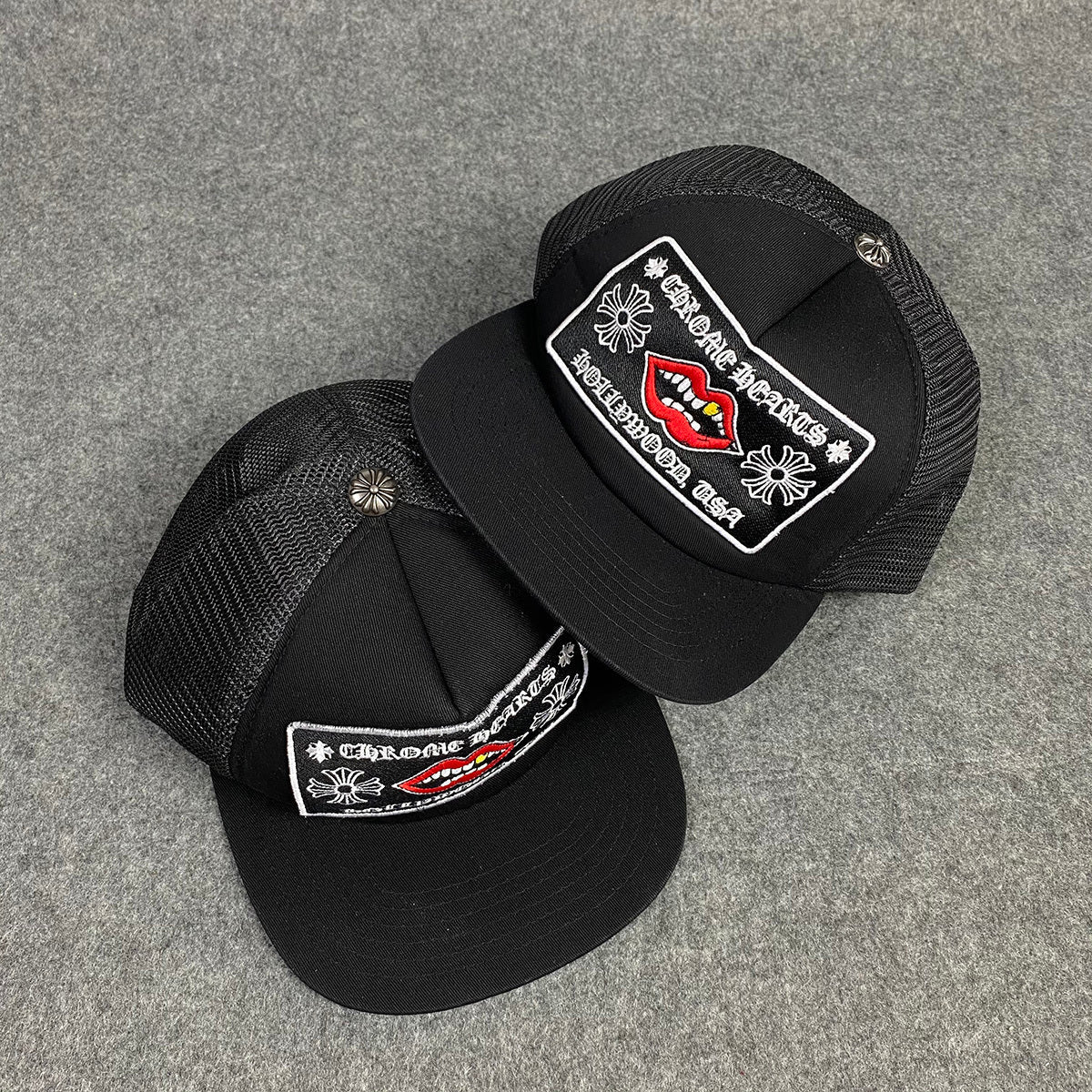 Chrome Hearts Chomper Hollywood Trucker Hat ‘Black’
