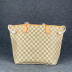 NEVERFULL DAMIER AZUR MM ROSE BALLERINE LINING
