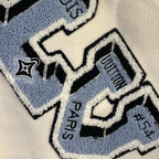 LV Multi-Patches Mixed Leather Varsity Blouson 'Milky White'
