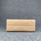 LV Onthego MM Beige Monogram Empreinte Tote Bag