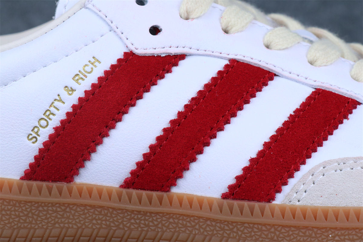 Sporty & Rich x Samba OG 'White Core Burgundy'