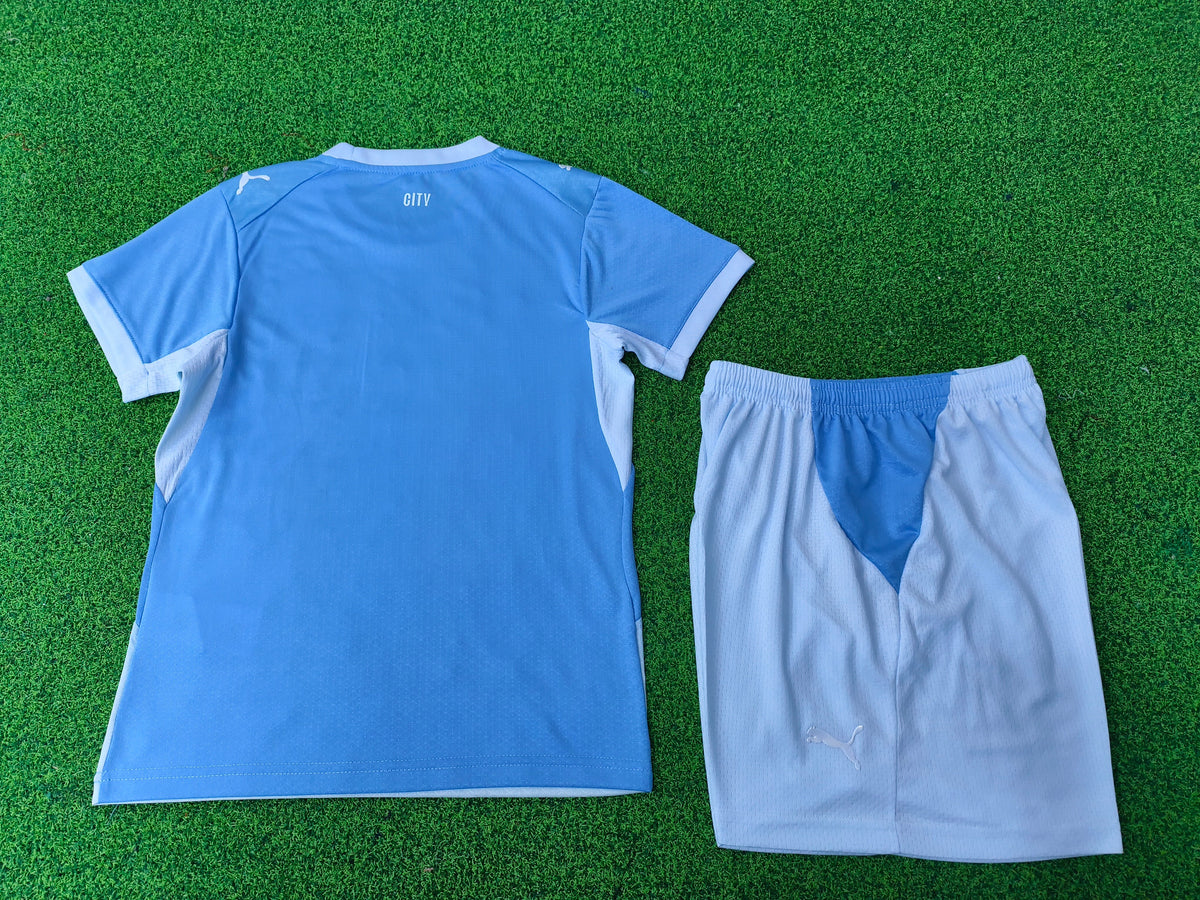Manchester City KIDS Short Sleeve Home Kit 2026-2027  (Please put your preferred number and name in the order note)