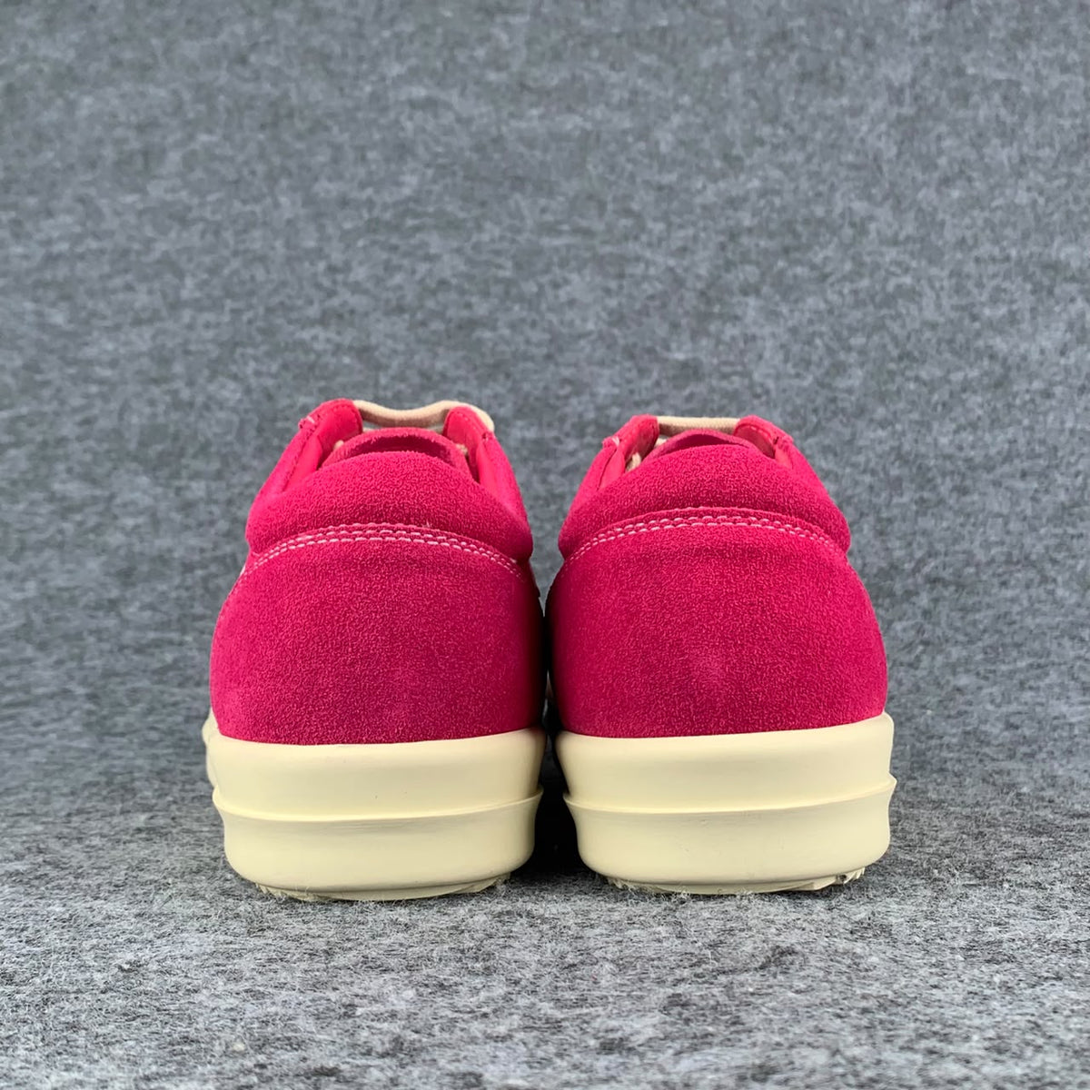 Rick Owens Wmns EDFU Suede Leather Vintage Low 'Hot Pink'