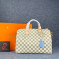 LV Speedy 30 Soft handbag ‘Damier Azur Canvas’