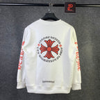Chrome Hearts Made In Hollywood Plus Cross Long-Sleeve T-Shirt 'White/Red'