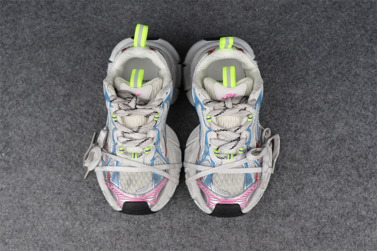 Balenciaga Wmns 3XL Sneaker 'Worn-Out - White Blue Red'