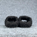 Balenciaga Wmns Furry Slides 'Black Red'