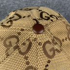 Gucci Jumbo GG Canvas Baseball Hat ‘Camel/Ebony’