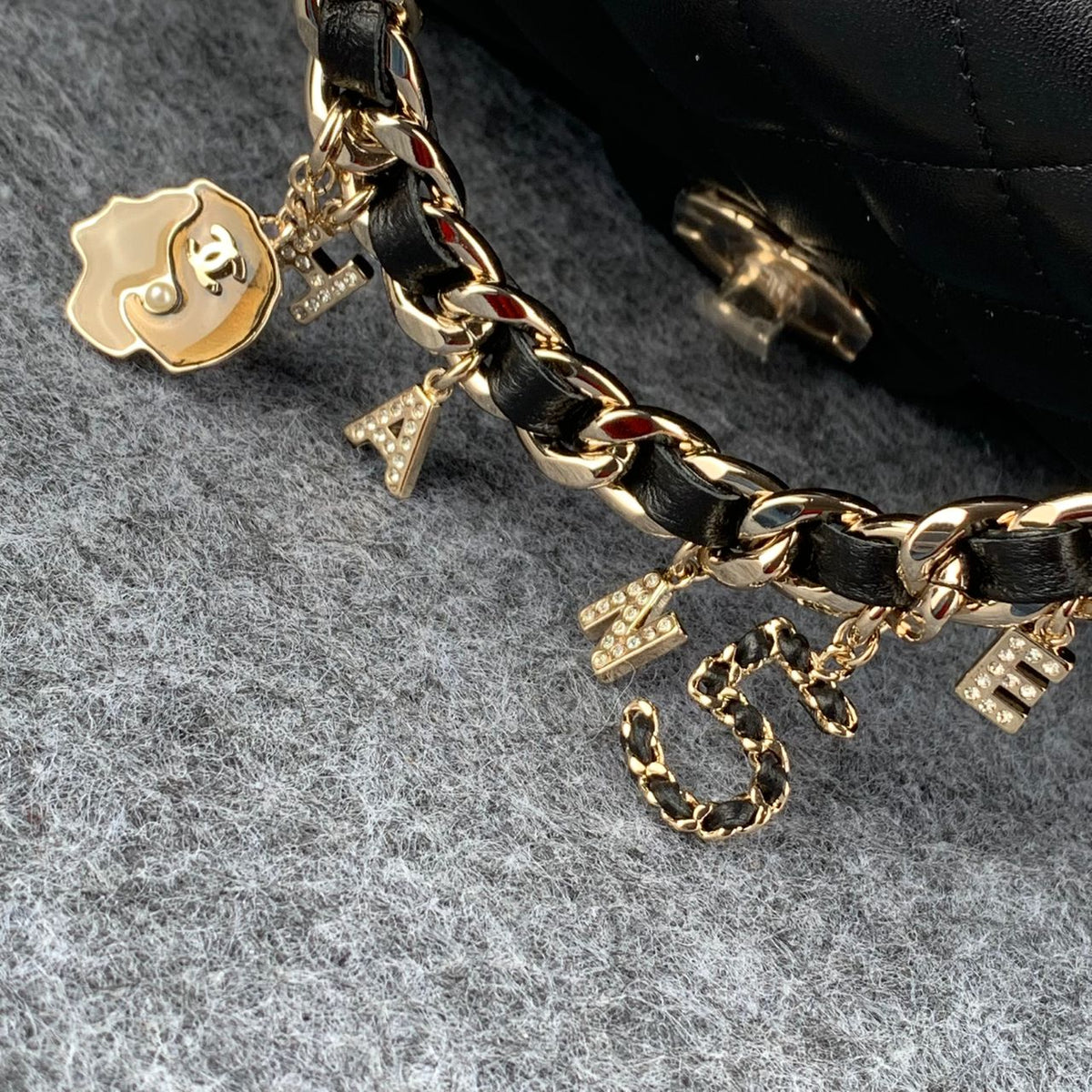 Chanel Coco Charms Flap Bag Black