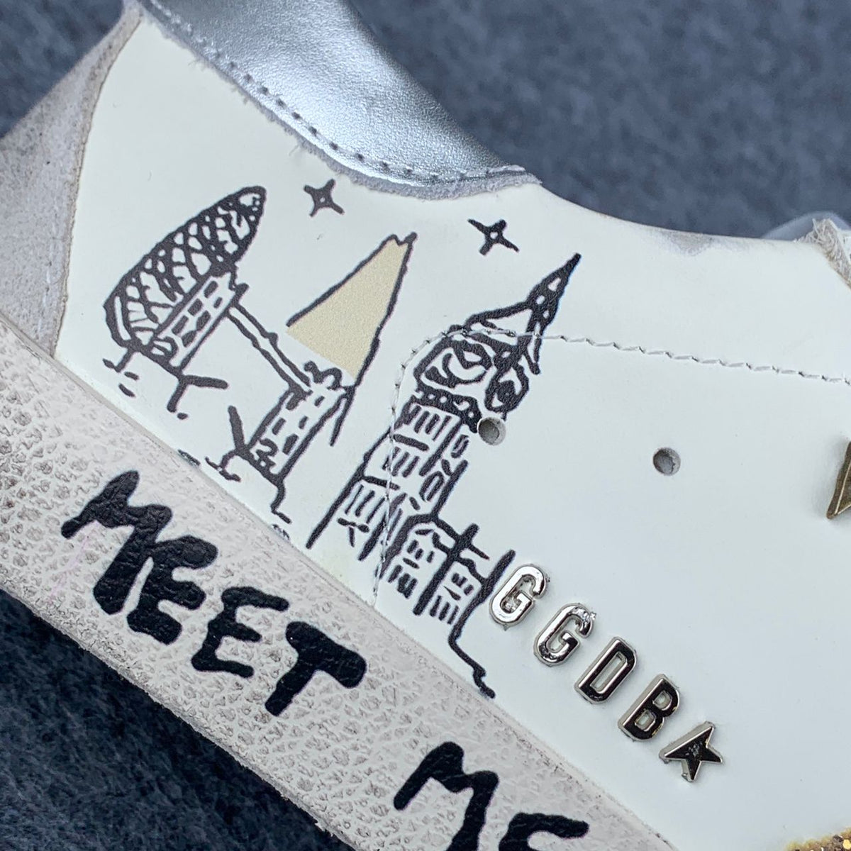 Golden Goose Meet Me In London Sneakers With Gold Star (takes 5-12 days to customise)