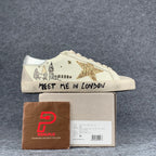 Golden Goose Meet Me In London Sneakers With Gold Star (takes 5-12 days to customise)