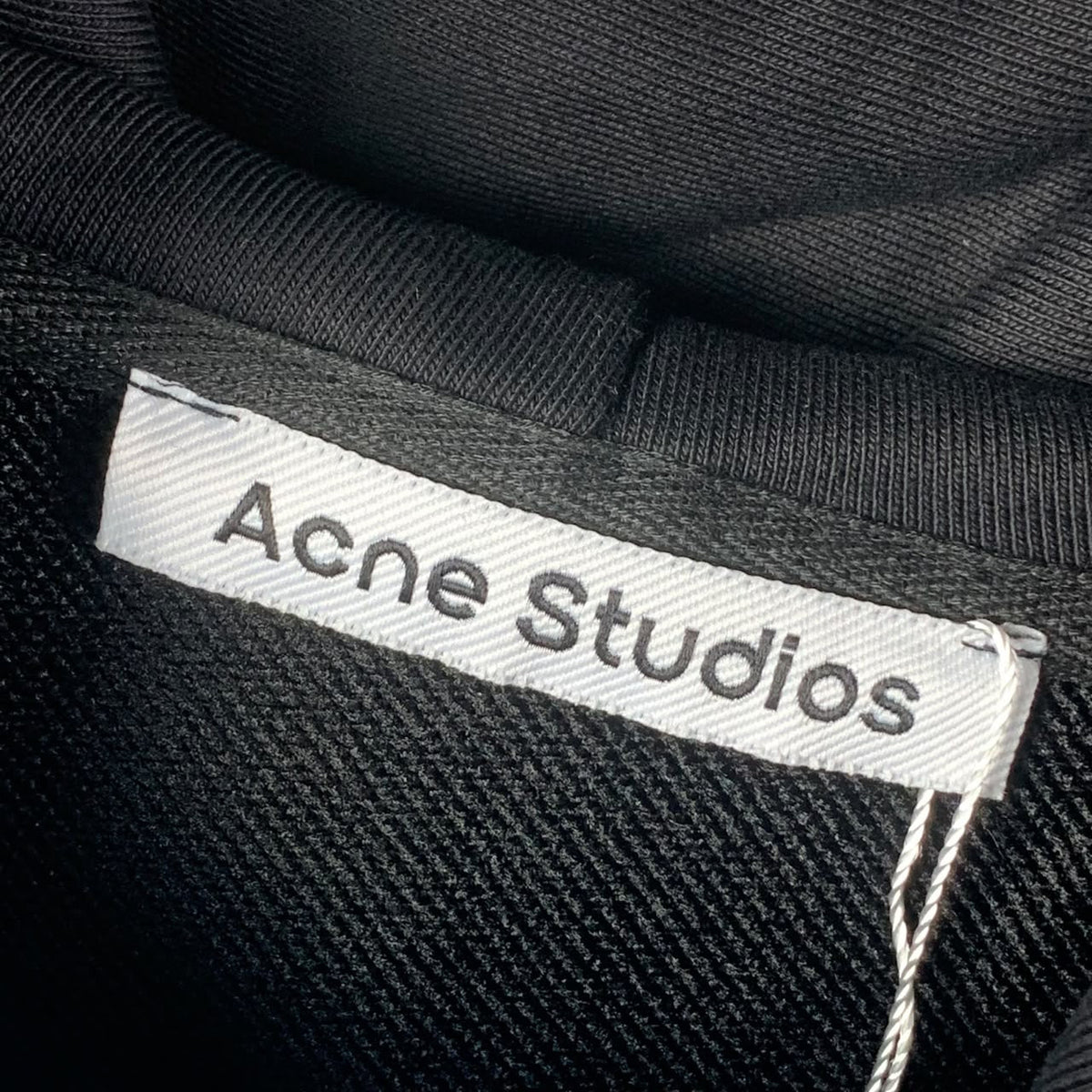 Acne Studios Fleece Logo Hoodie ‘Black’