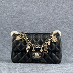 Chanel Coco Charms Flap Bag Black