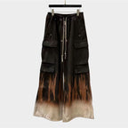 Rick Owens DRKSHDW Double Cargo Jumbo Belas Pants ‘Black Terra Flame’