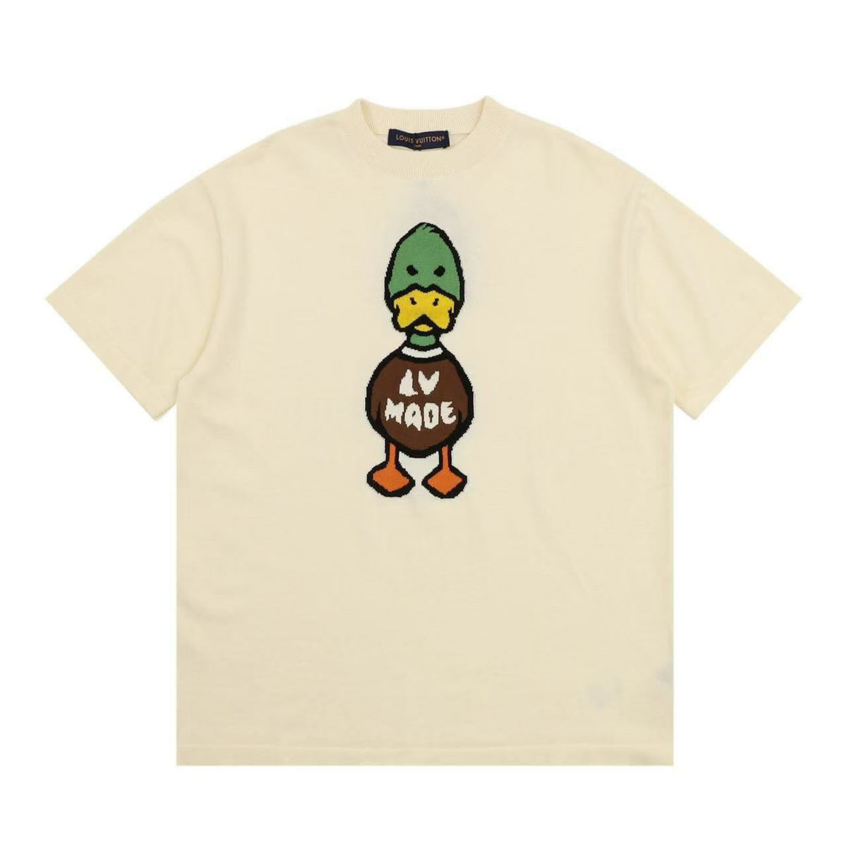 LV x Nigo Intarsia Jacquard Duck T-Shirt ‘Cream’