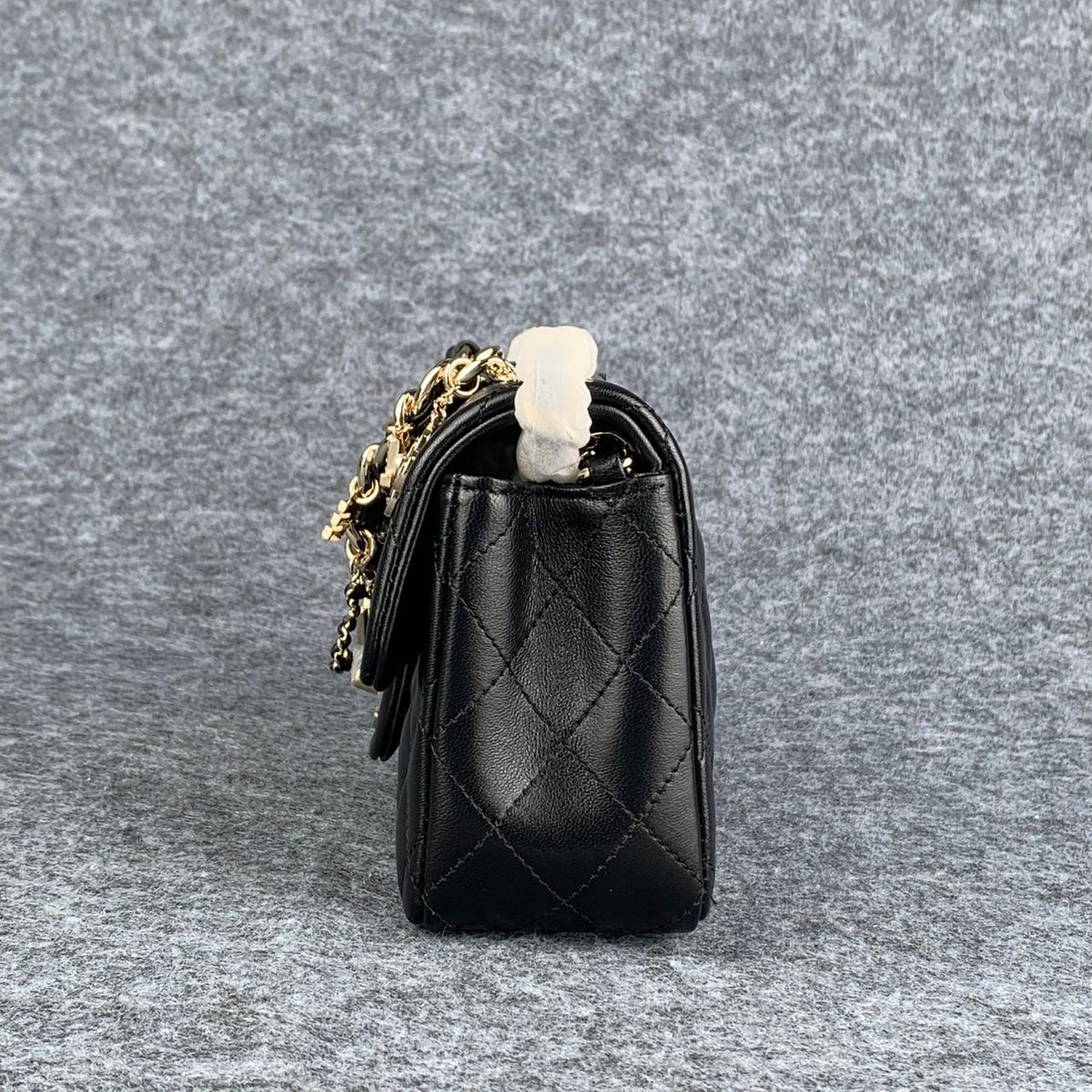Chanel Coco Charms Flap Bag Black