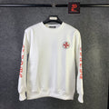 Chrome Hearts Made In Hollywood Plus Cross Long-Sleeve T-Shirt 'White/Red'