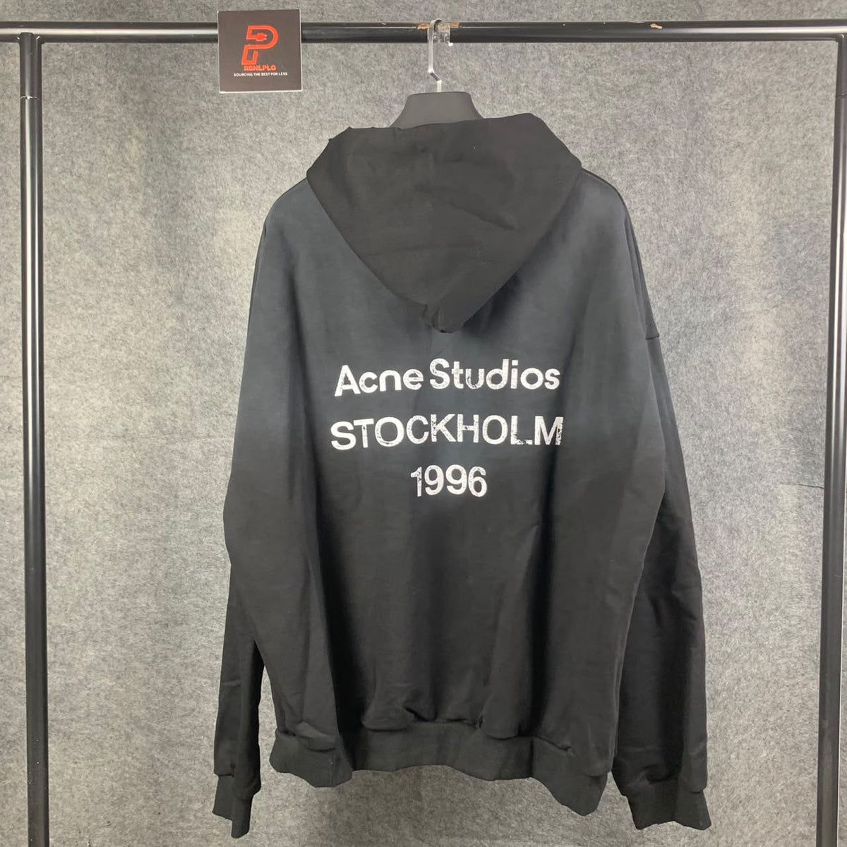 Acne Studios Fleece Logo Hoodie ‘Black’