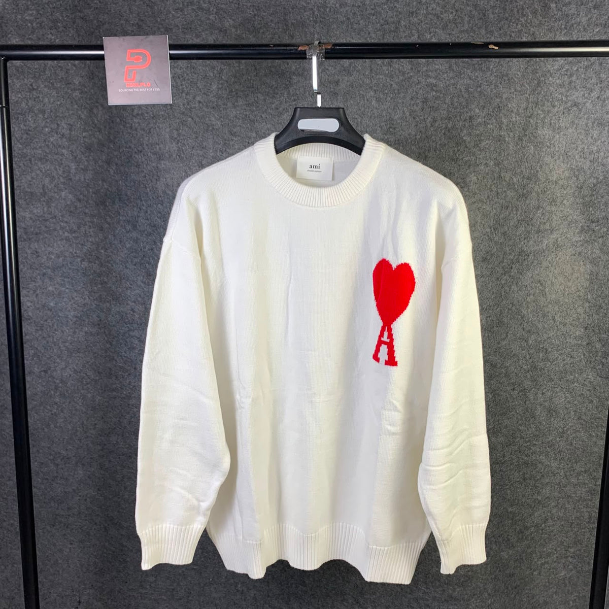 Ami Tonal Sweatshirt 'White'