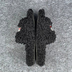 Balenciaga Wmns Furry Slides 'Black Red'