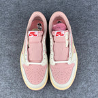 (Custom) Travis Scott x Air Jordan 1 Low OG SP 'Sail Shy Pink'
