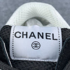 Chanel Wmns CC Logo Sneaker 'Black Brown White