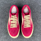 Rick Owens Wmns EDFU Suede Leather Vintage Low 'Hot Pink'