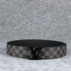 LV Initiales Damier Graphite Belt ‘Black Grey’