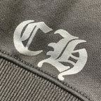 Chrome Hearts Made In Hollywood Plus Cross Zip Up Hoodie 'Black/Red'