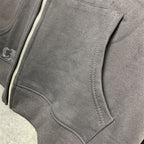 Chrome Hearts Made In Hollywood Plus Cross Zip Up Hoodie 'Black/Red'
