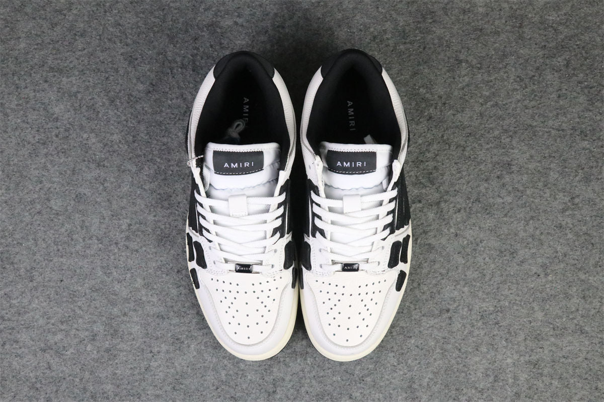 Amiri Skel Top Low 'White Black'