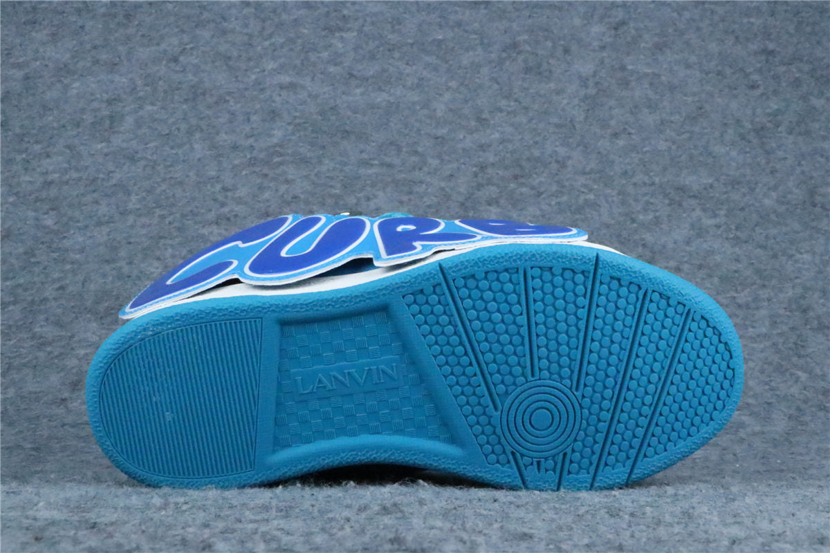 (Value Version) Lanvin Curb Patch Sneakers 'Bright Blue'