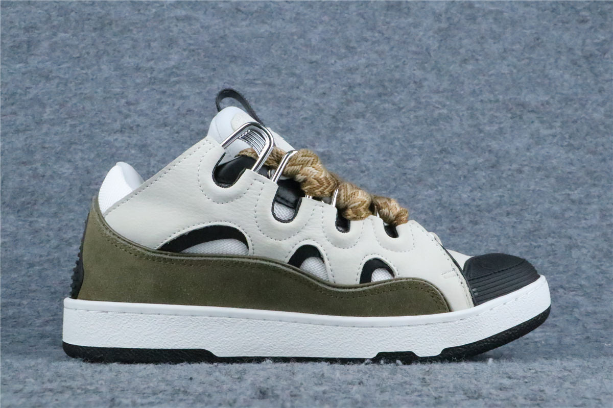 (Value Version) Lanvin Curb Sneakers 'Blanc Kaki'