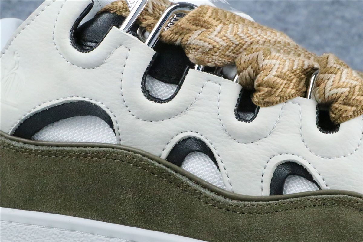 (Value Version) Lanvin Curb Sneakers 'Blanc Kaki'