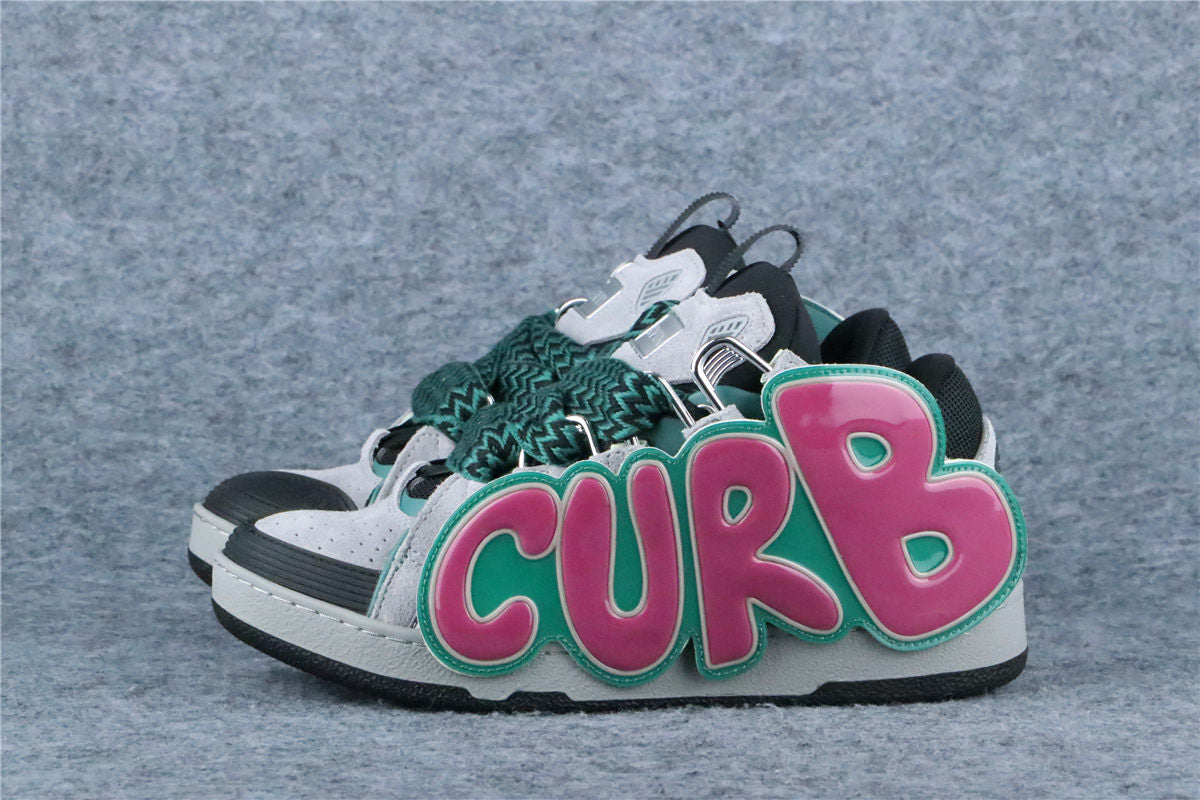 (Value Version) Lanvin Curb Patch Sneakers 'Green'