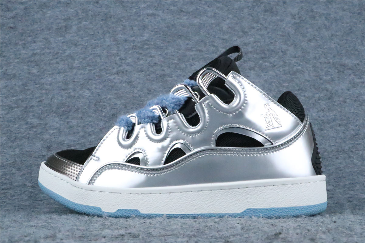 (Value Version) Lanvin Curb Sneaker 'Metallic Effect - Silver'