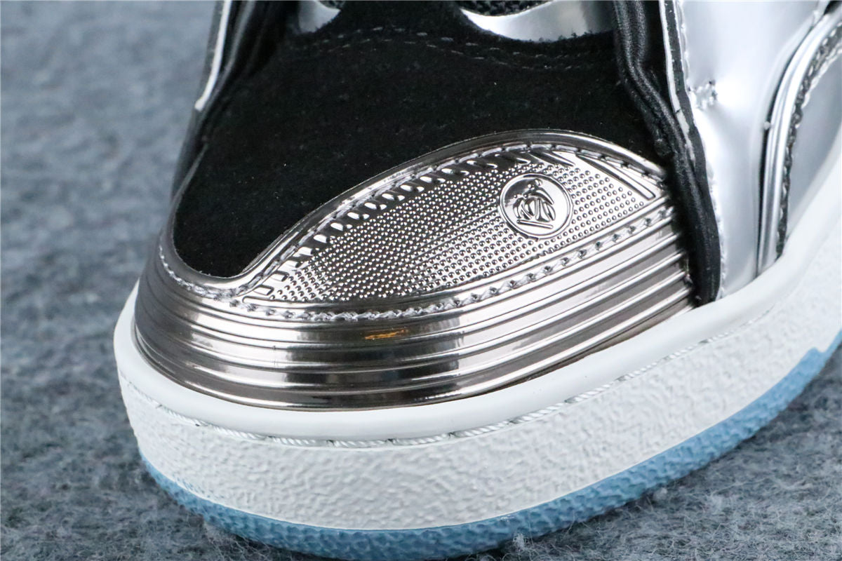 (Value Version) Lanvin Curb Sneaker 'Metallic Effect - Silver'