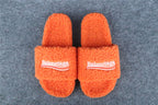 Balenciaga Furry Open Mule 'Pop Orange White Red'