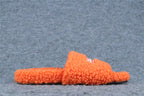 Balenciaga Furry Open Mule 'Pop Orange White Red'