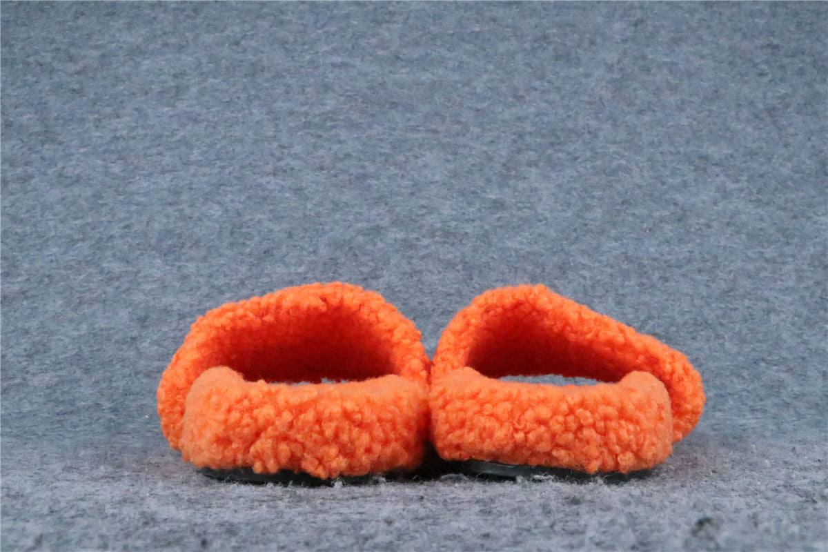 Balenciaga Furry Open Mule 'Pop Orange White Red'