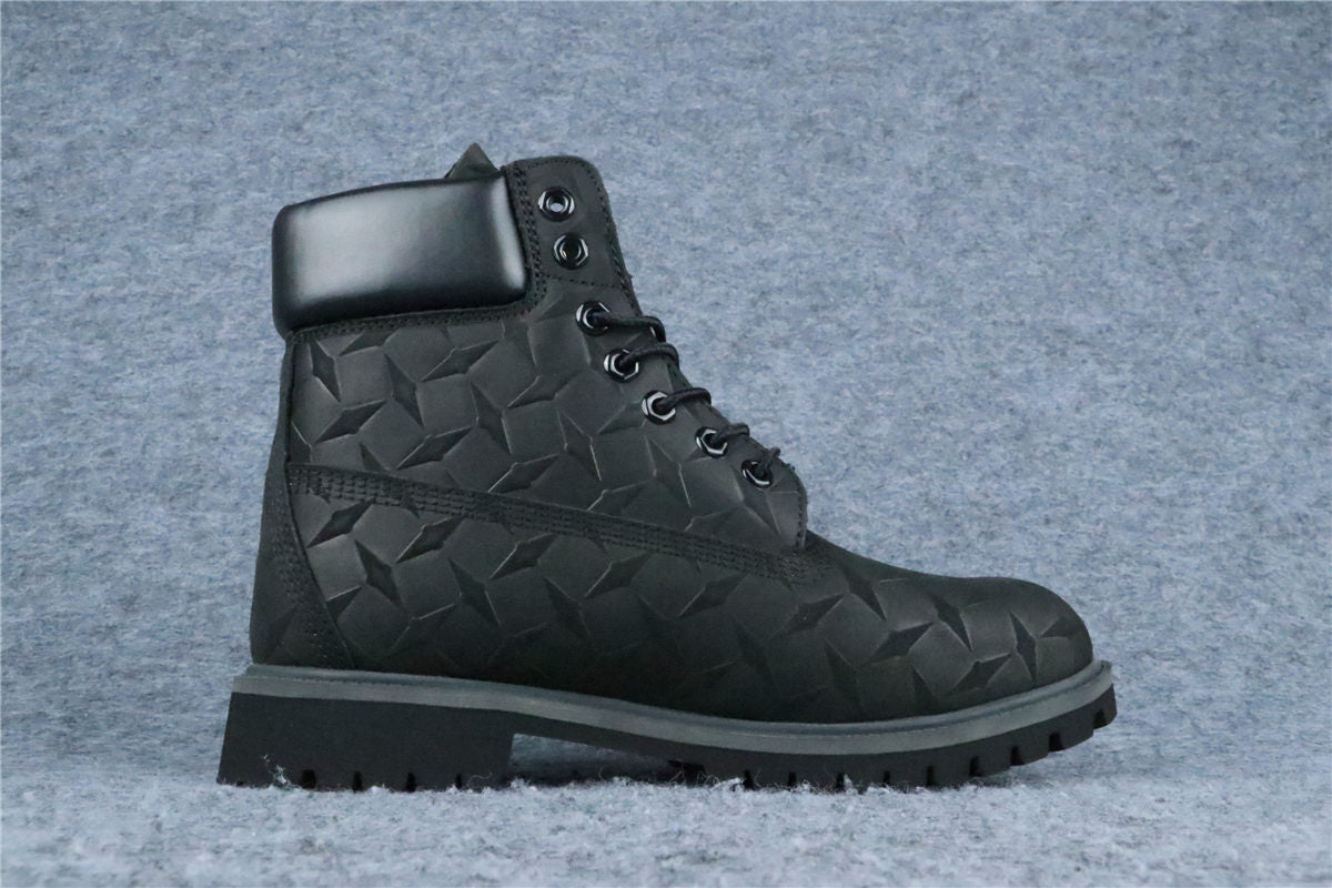 Supreme x Timberland 6 Inch Premium Waterproof Boot 'Embossed Diamond Plate - Black'