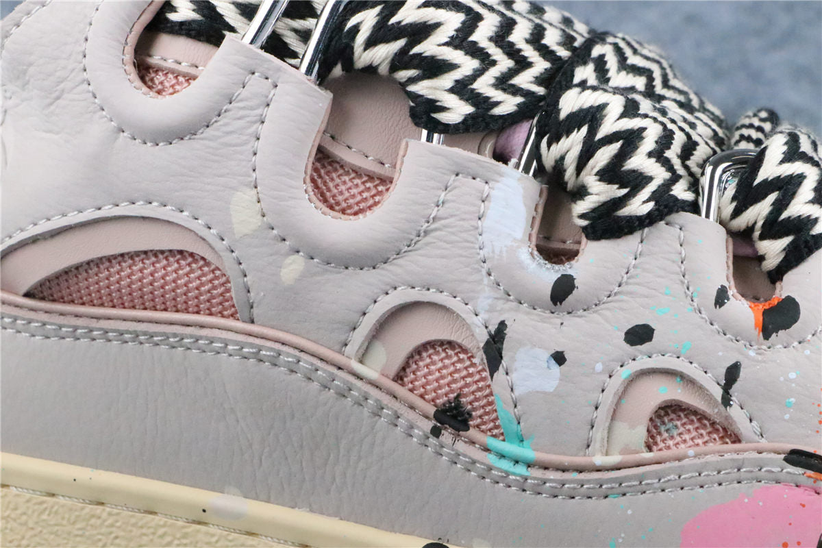 (Value Version) Gallery Dept. x Lanvin Curb Light Sneakers 'Paint Drip - Pale Pink'