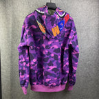 BAPE Color Camo Shark Full Zip Hoodie 'Purple'