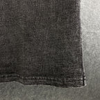 Saint Laurent Destroyed T-Shirt 'Washed Black'