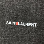 Saint Laurent Destroyed T-Shirt 'Washed Black'