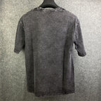 Saint Laurent Destroyed T-Shirt 'Washed Black'