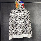 BAPE ABC Camo Double Shark Full Zip Hoodie 'Grey'