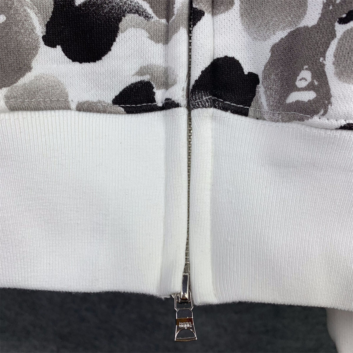BAPE ABC Camo Double Shark Full Zip Hoodie 'Grey'