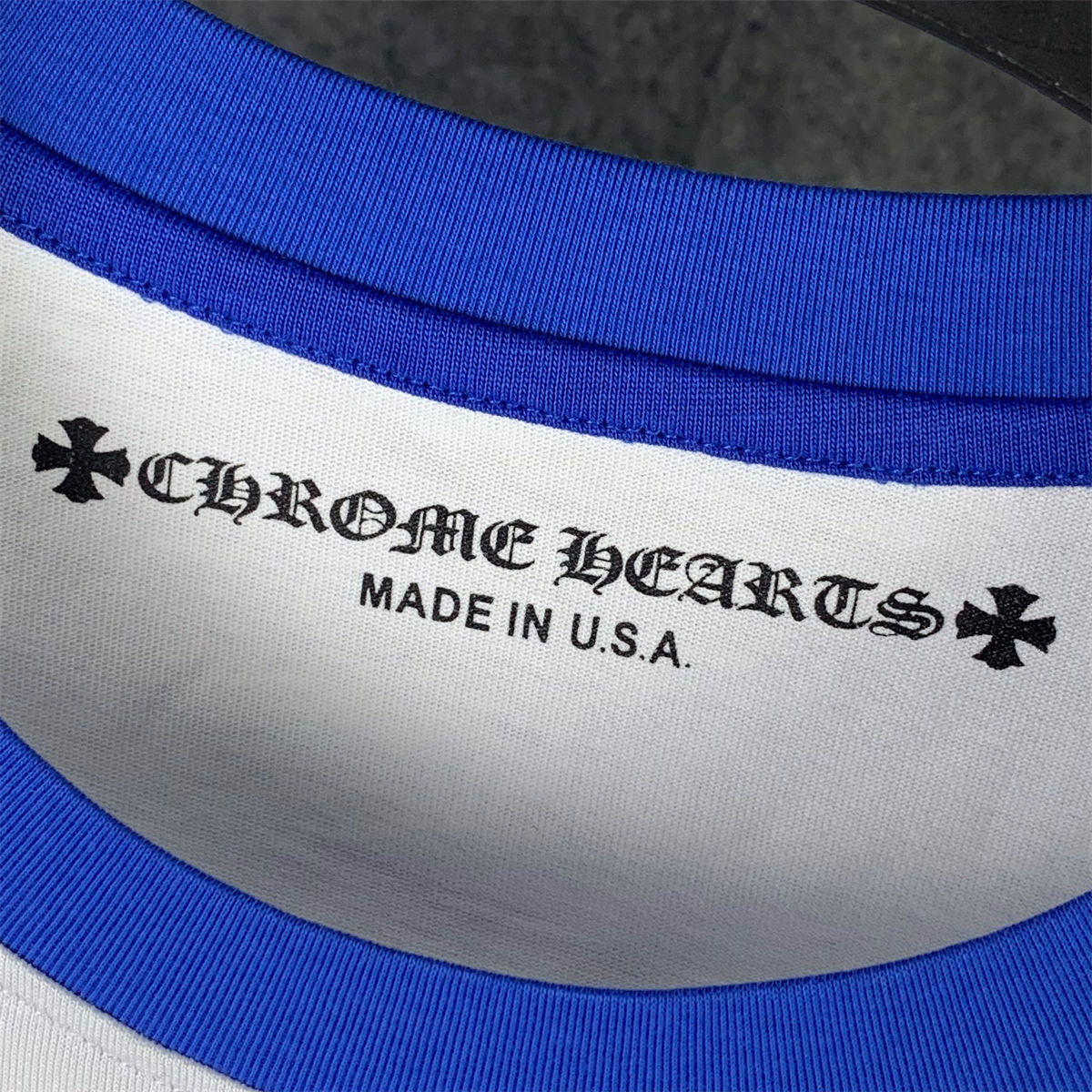 Chrome Hearts CH Baseball Shirt ‘White/Blue’