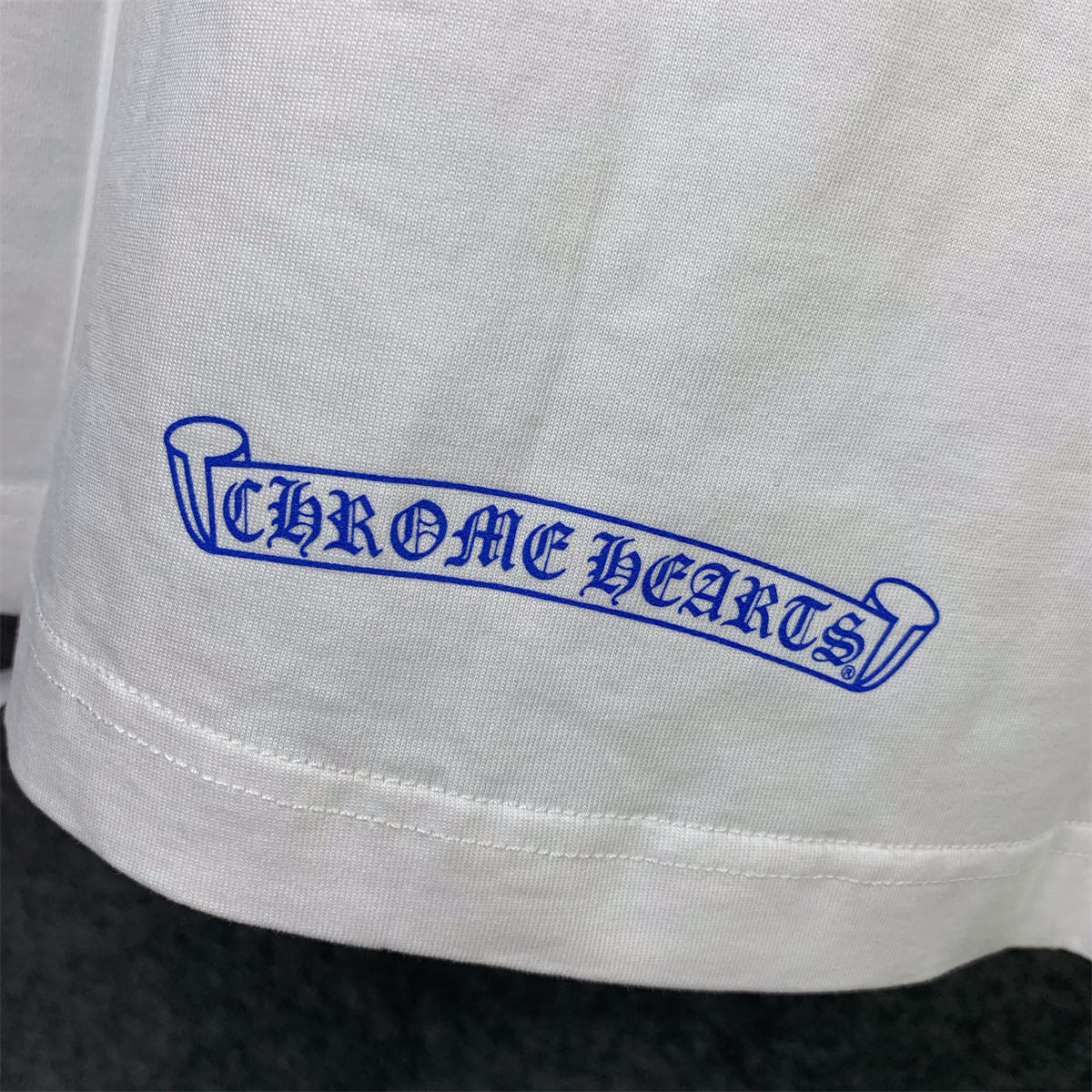 Chrome Hearts CH Baseball Shirt ‘White/Blue’